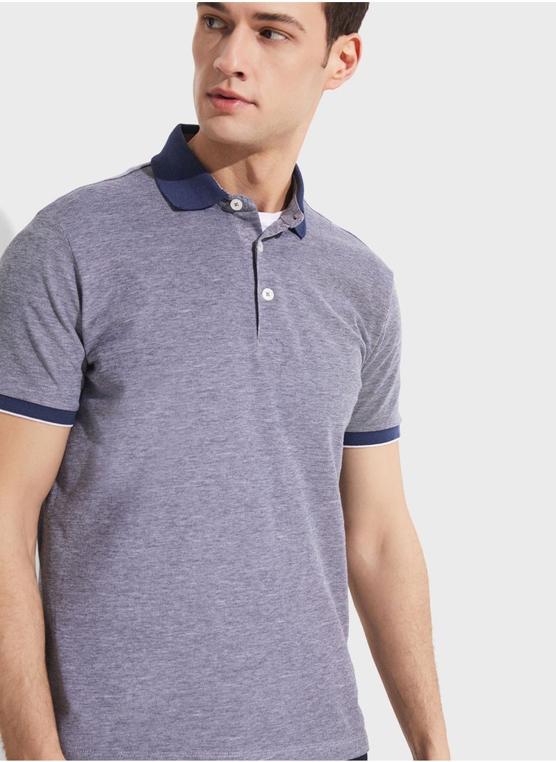 JUNE - Essential Slim Fit Polo - Image 1