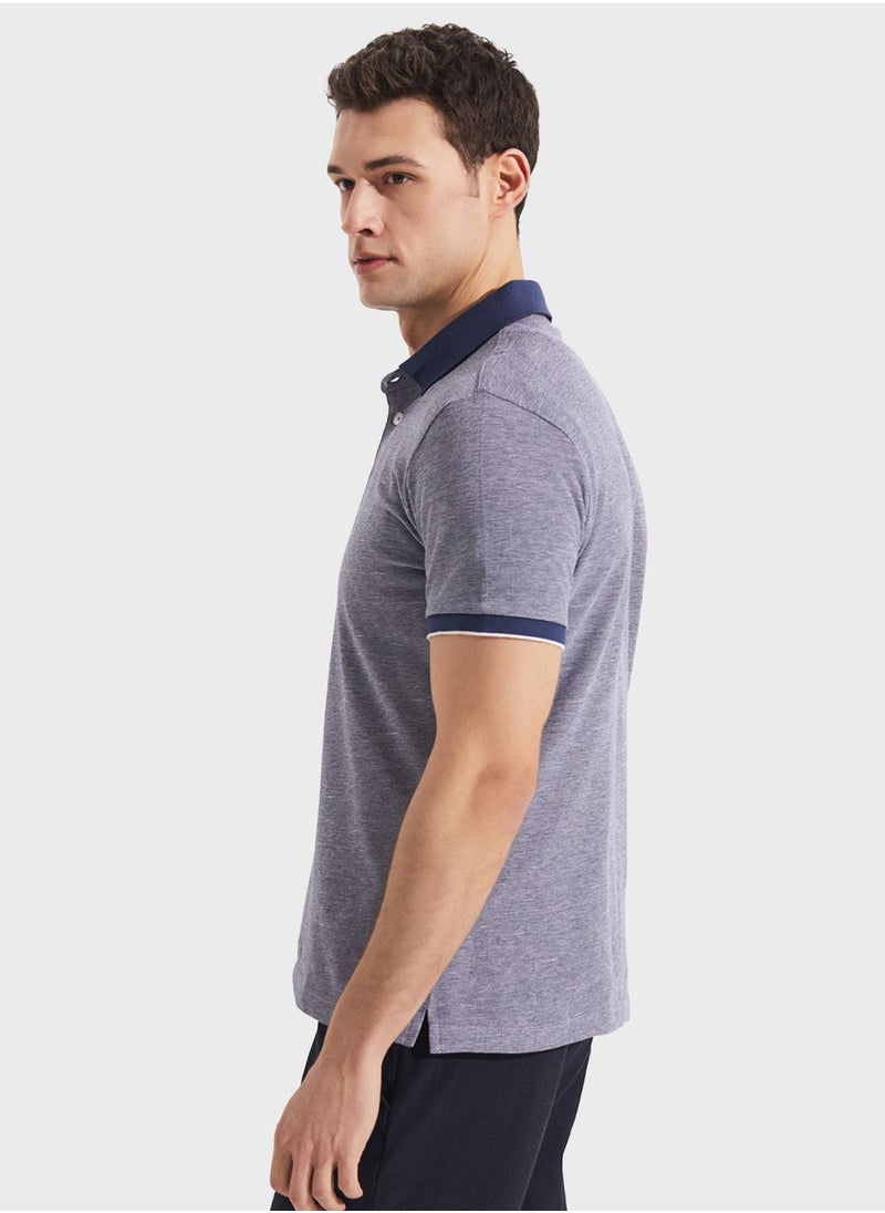 JUNE - Essential Slim Fit Polo - Image 1