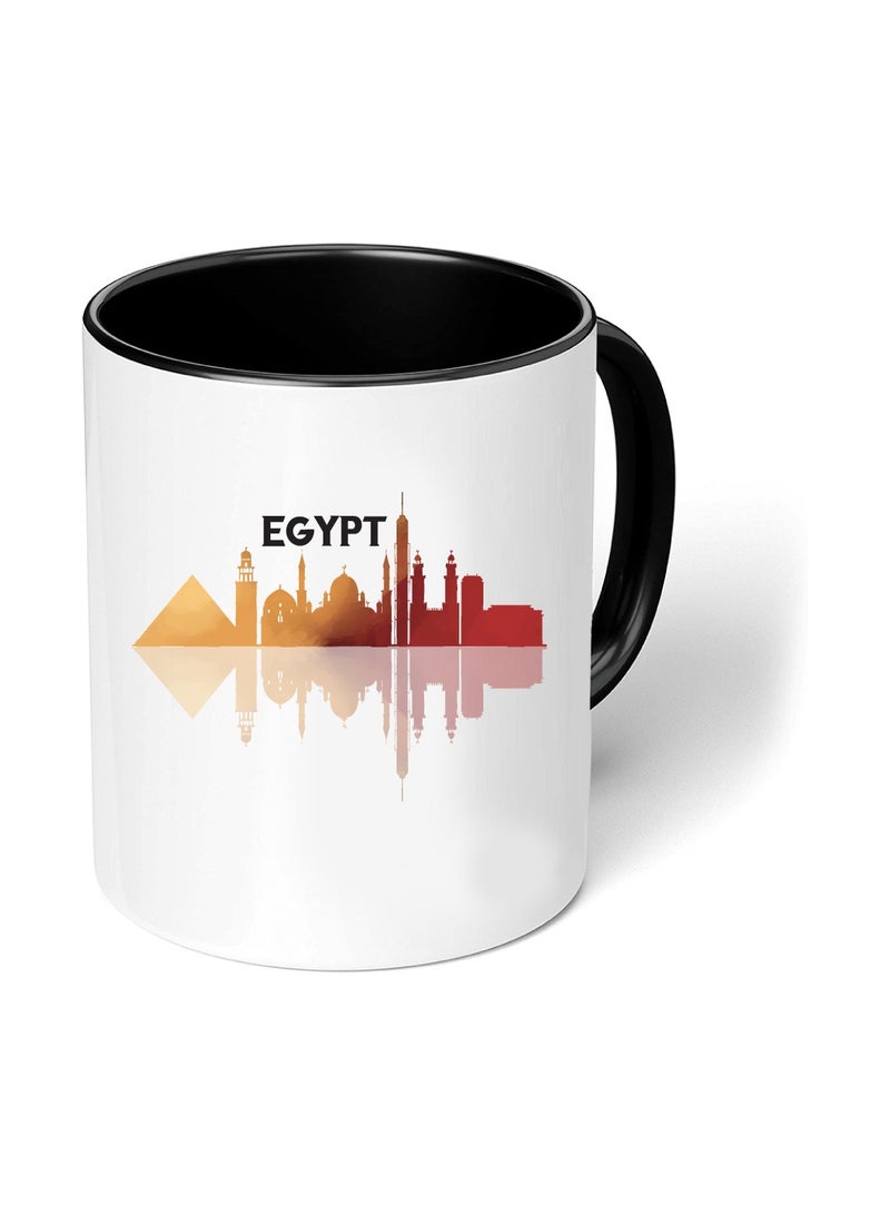 كوب قهوة أسود لليوم الوطني المصري - هدية لكل مصري - مثالي لعيد الاستقلال المصري - 11 أونصة - Image 1