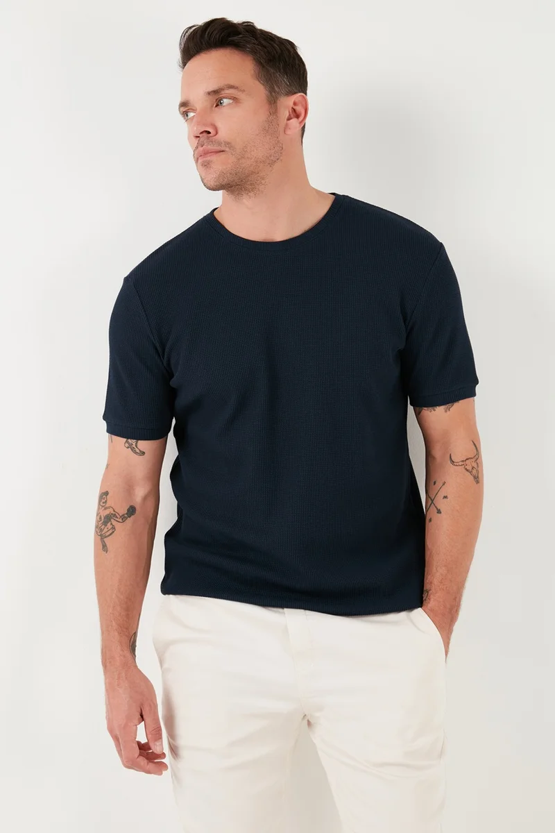 Buratti Cotton Crew Neck Regular Fit Basic T Shirt Men's T Shirt 5902759
