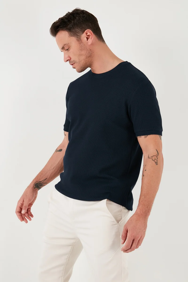 Buratti Cotton Crew Neck Regular Fit Basic T Shirt Men's T Shirt 5902759