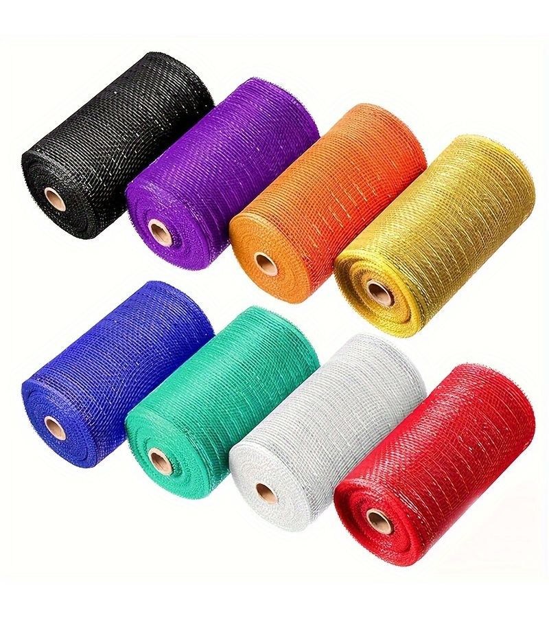 Mesh Yarn One Roll Gray 6 Inches By 30 Feet Ideal For Christmas Thanksgiving Weddings And Parties Decorations - Image 1