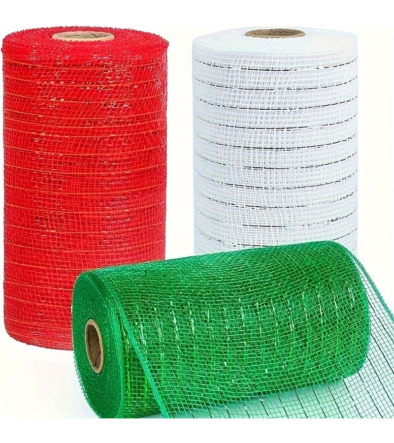 Mesh Yarn One Roll Gray 6 Inches By 30 Feet Ideal For Christmas Thanksgiving Weddings And Parties Decorations - Image 5