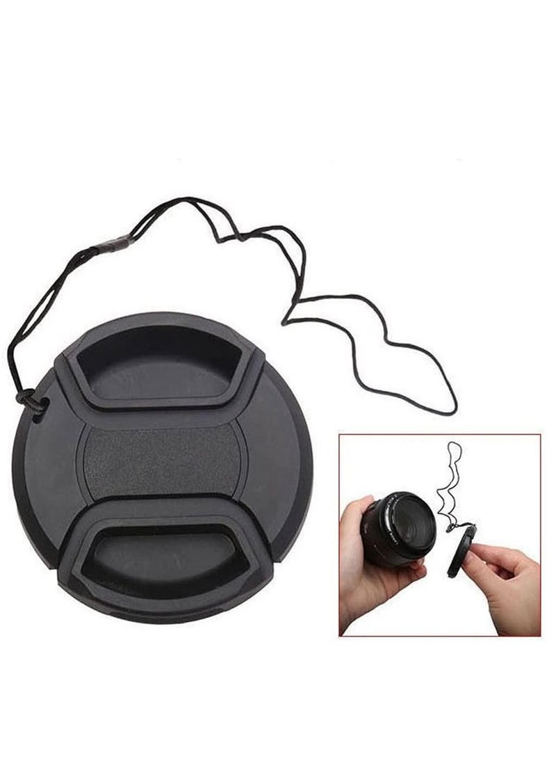 Coopic 2 x 62mm Lens Cap Front Cover Protector Snap On Center Pinch for Camera Canon Nikon Sony DSLR - Image 2