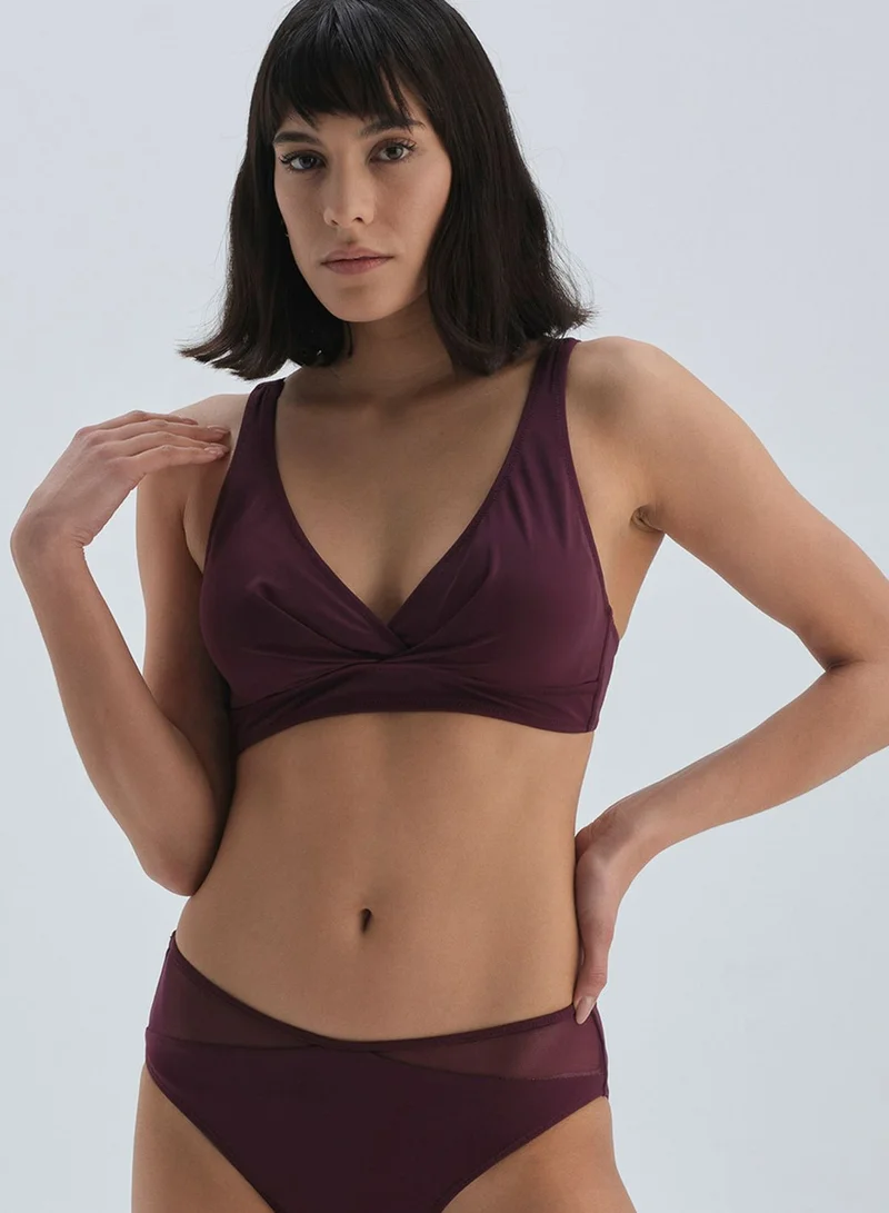 dagi Plunge Neck Bikini Top