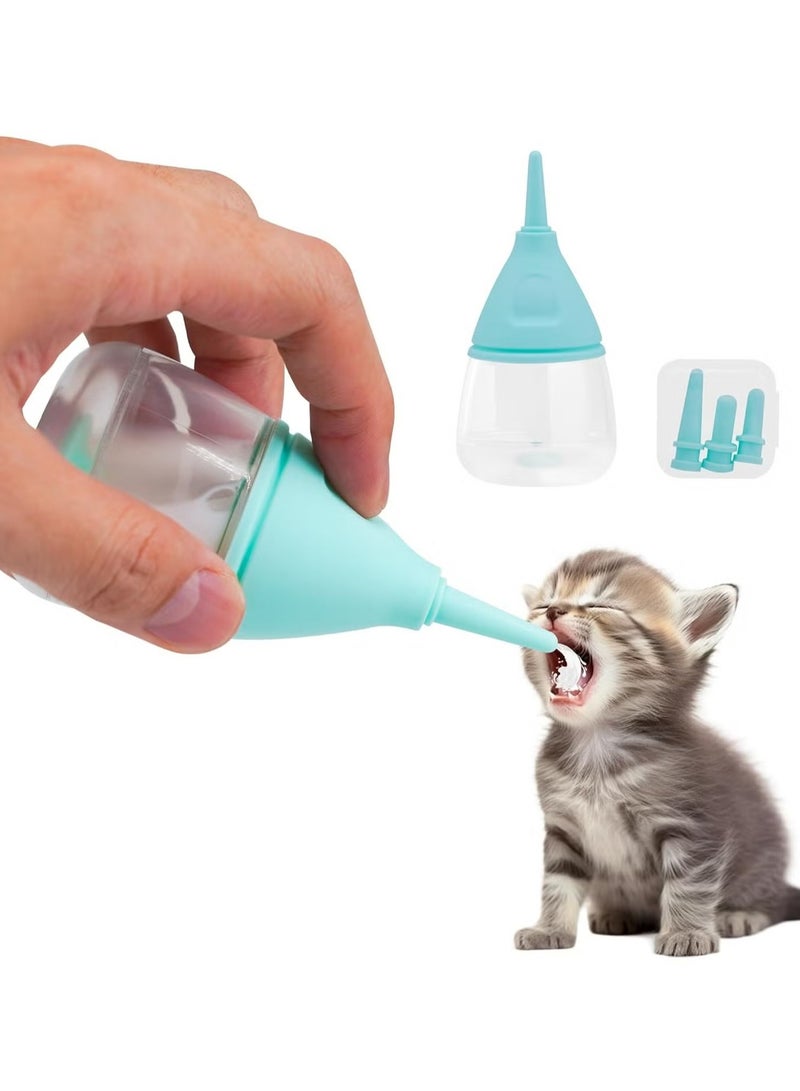 ZVEV Pet Nursing Bottle, Nursing Bottle Kits, Replacement Nipple Mini Cat Feeding Bottle for Newborn Kittens, Puppies, Rabbits, Small Animals, Squirrel - Image 1