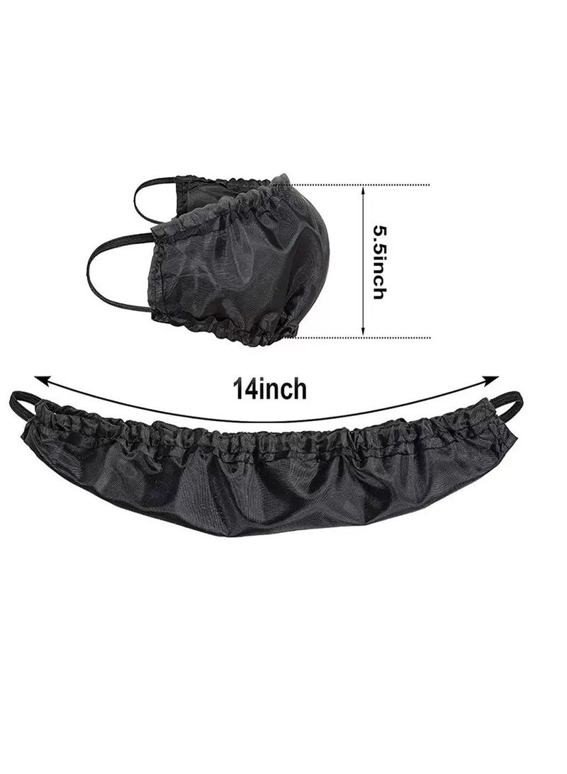 Beard Caps Beard Bonnet, 3 Pack Men Beard Bib Black Beard Covers Soft - Image 4