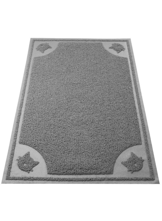 Mr. Pen Large Cat Litter Mat, 23.5”X 35.2”, Gray, Trapping Mat For Litter Box, Cat Rug, Large - Image 1