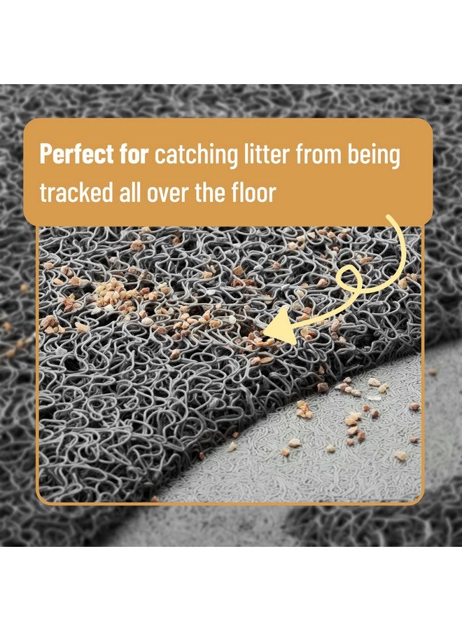 Mr. Pen Large Cat Litter Mat, 23.5”X 35.2”, Gray, Trapping Mat For Litter Box, Cat Rug, Large - Image 3
