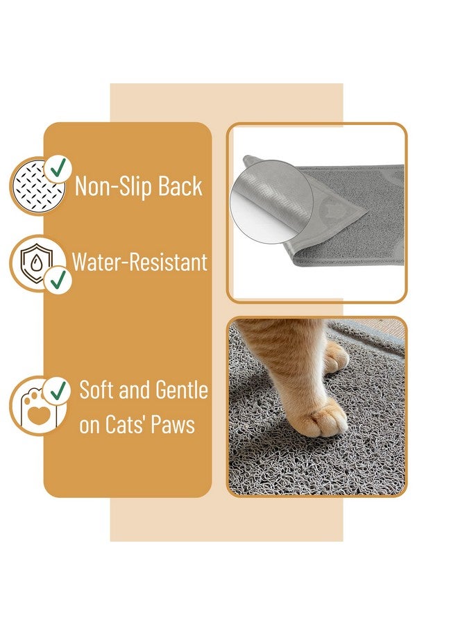 Mr. Pen Large Cat Litter Mat, 23.5”X 35.2”, Gray, Trapping Mat For Litter Box, Cat Rug, Large - Image 5