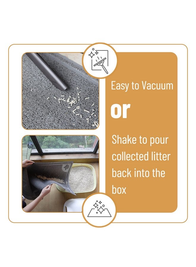 Mr. Pen Large Cat Litter Mat, 23.5”X 35.2”, Gray, Trapping Mat For Litter Box, Cat Rug, Large - Image 4