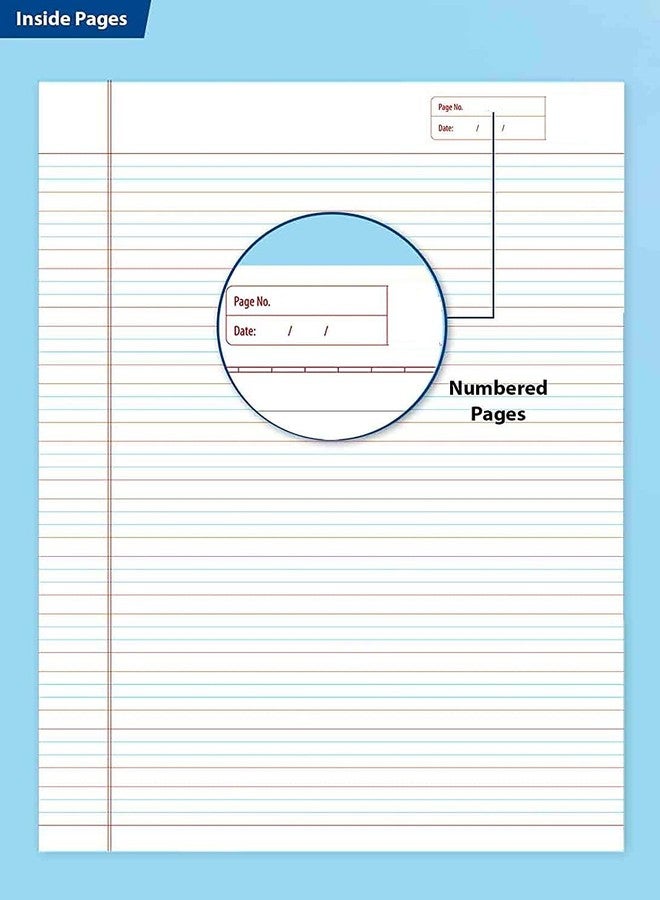 RUSH NOTE BOOKS Rush Rough A4 Spiral Notebook 400 Pages | Single Line Ruled | 400 Pages Notebook ruled | Pack of 1 | Spiral Register (400 Pages, Single Line Ruled) - Image 3