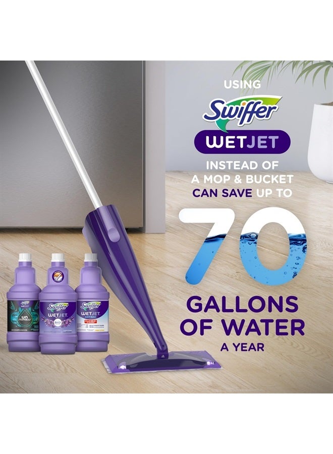 Swiffer WetJet Multi-Purpose and Hardwood Liquid Floor Cleaner Solution Refill, with Gain Scent 42.26 Fl Oz (Pack of 2) (Package May Vary) - Image 4