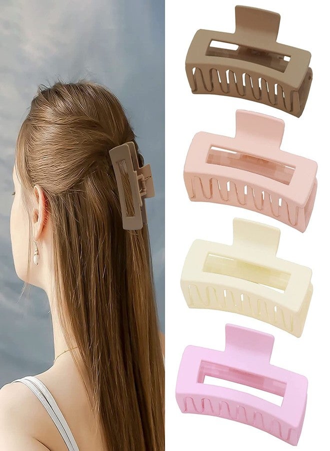 Big Box Nonslip Matte Large Hair Jaw Clips Hair Claw Clips/Hair Jaw Clips/Hair Accessories for Thin Hair/Strong Hold Hair Clip for Women and Girls (Set of 6) - Image 5