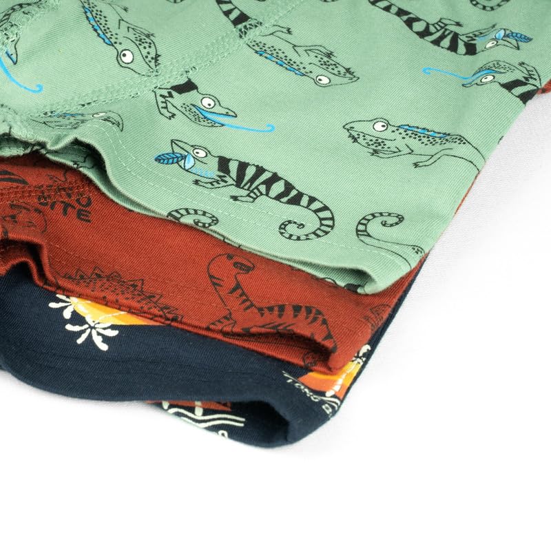ARIEL Boy's Soft Cotton Multicolor Trunks (Pack of 6) (AR-BT-P6-3-4_Years-lizdinoaop_Green_str) - Image 4
