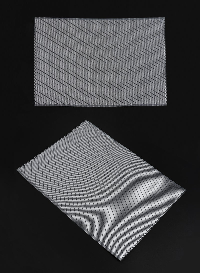Morlife 6Pcs Placemats for Dining Table 45 * 30cm Easy to Clean Plastic Washable Placemat for Kitchen Table Indoor Outdoor Table Mats Heat-resistand Washable Woven Vinyl Table Mats - Image 3