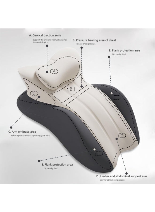 والالا وسادة للجسم 3 في 1، وسادة إسفينية متعددة الاستخدامات، وسادة قطنية من إسفنج الذاكرة التقويمي، وسائد خصر للسرير، وسادة دعم لرفع الساق، وسادة للقراءة، وسادة للنوم على البطن بعد الجراحة، وآلام الظهر - Image 4