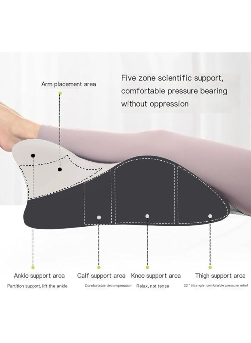 والالا وسادة للجسم 3 في 1، وسادة إسفينية متعددة الاستخدامات، وسادة قطنية من إسفنج الذاكرة التقويمي، وسائد خصر للسرير، وسادة دعم لرفع الساق، وسادة للقراءة، وسادة للنوم على البطن بعد الجراحة، وآلام الظهر - Image 3