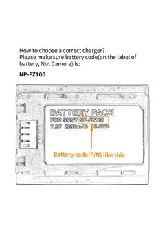 Norifon NP-FZ100 LCD USB Charger for Sony A7 III, A7R III, A9 Camera and More  - Image 2