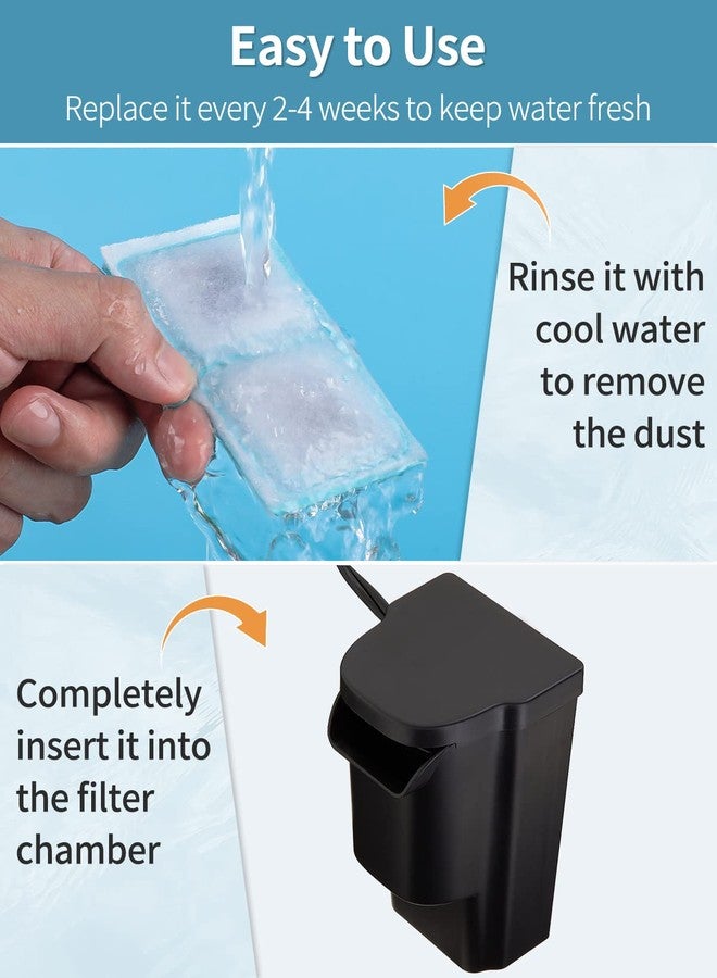 باوفلي خرطوشة فلتر Pawfly لعنصر Top Fin EF-S وBF5 BETTAFLO، خرطوشة فلتر بديلة EF-S لحوض السمك (عبوة من 3 قطع) - Image 3