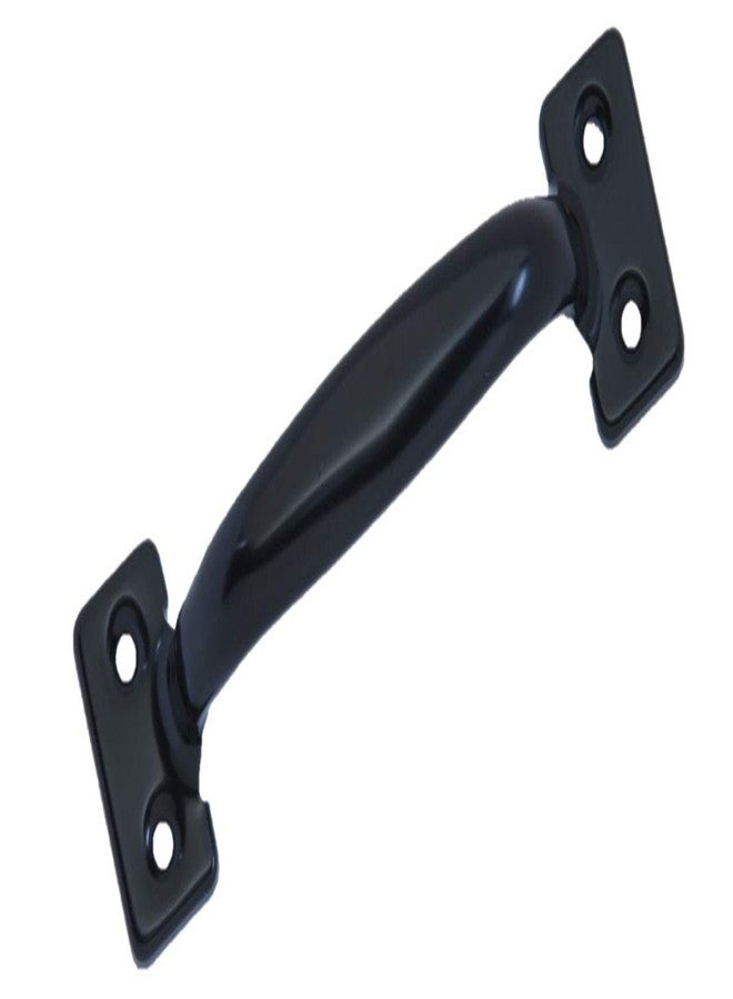 QCAA Garage Door Pull Handle, 6-1/2", Steel, Black Coated, 2 Pack, Made in Taiwan - Image 2