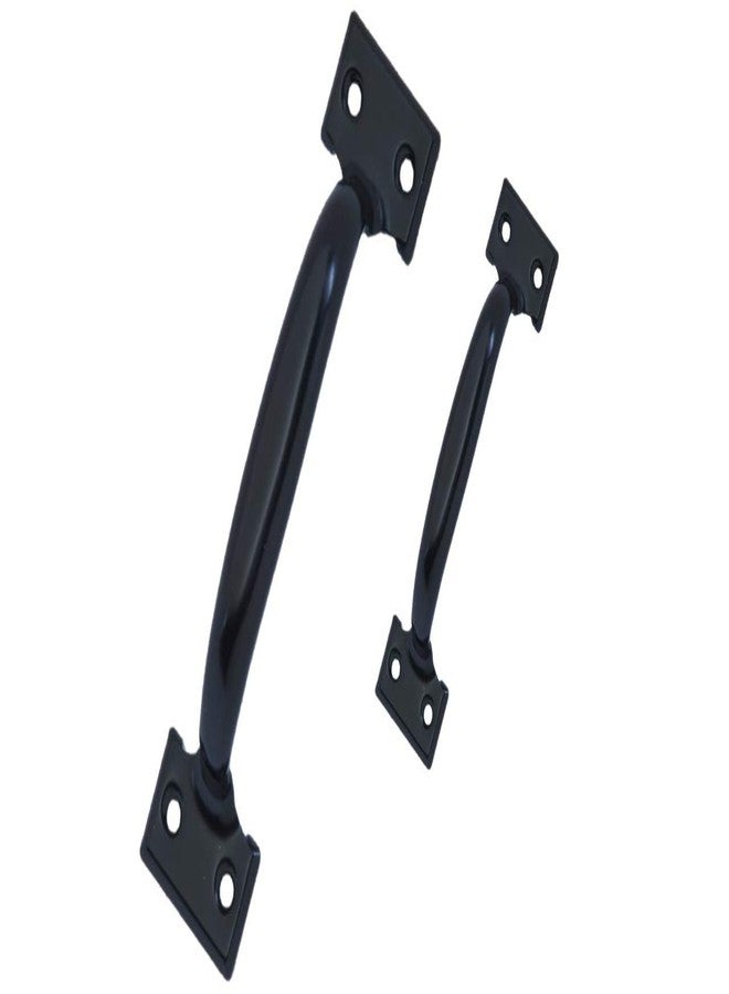 QCAA Garage Door Pull Handle, 6-1/2", Steel, Black Coated, 2 Pack, Made in Taiwan - Image 3