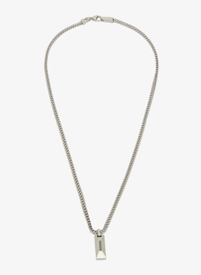 GUESS 26 Inch Matte Tag Necklace - Image 1