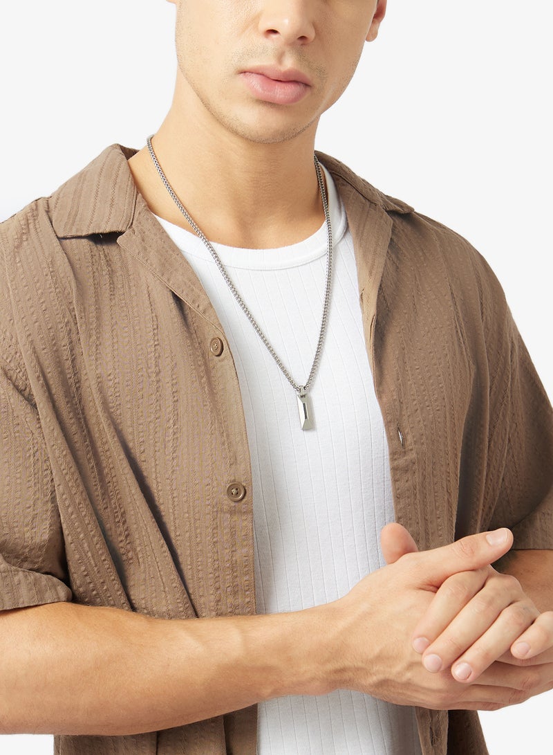 GUESS 26 Inch Matte Tag Necklace - Image 4