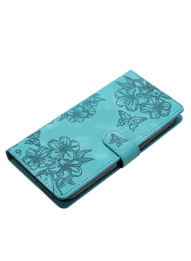 S-TOP Case For Redmi Note 14 Pro 4G Cherry Blossom Butterfly Skin Feel Embossed PU Phone Case - Image 5