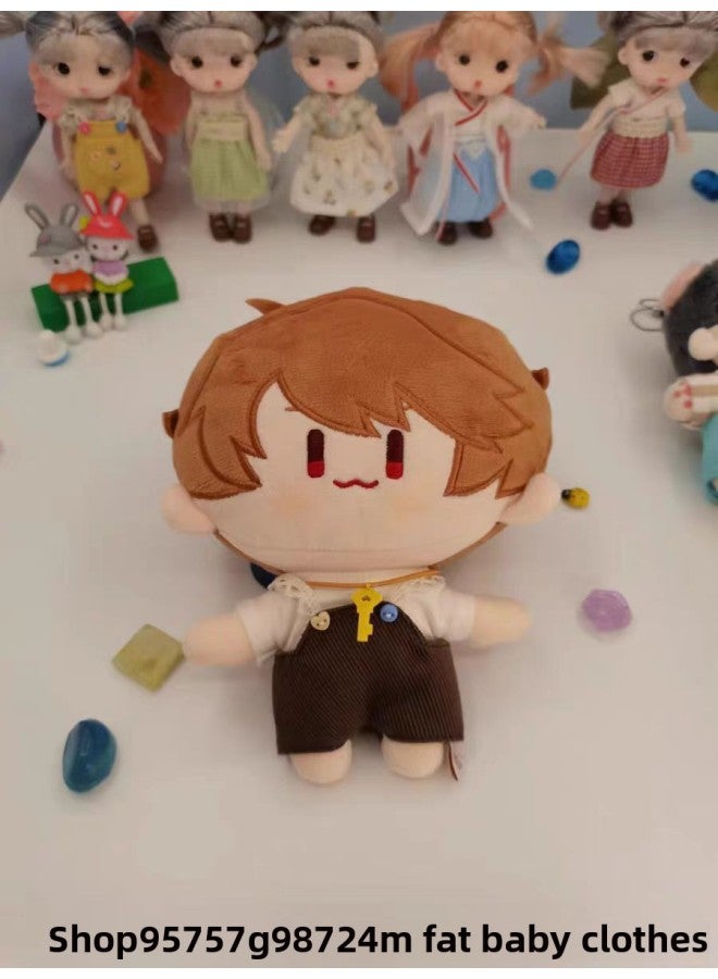 Labubu Vinyl Blind Box Clothes 8cm10cm12cm15cm20cm Cotton Doll Undecided Official Doll Clothes-color:Black Overalls Jeans + White Top-height:12cm Normal Body - Image 1
