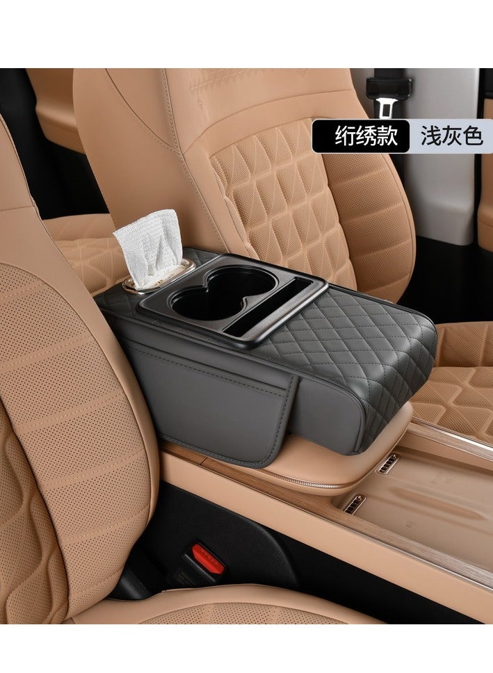 A practical organizer for napkins and cups inside the car with a modern and practical design. Comfort while driving. A smart organizer that keeps napkins and drinks at your fingertips - Image 5