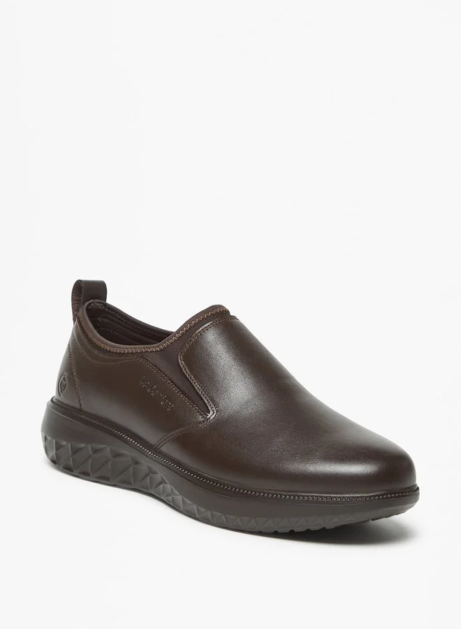 لو كونفورت Men Solid Slip-On Loafers