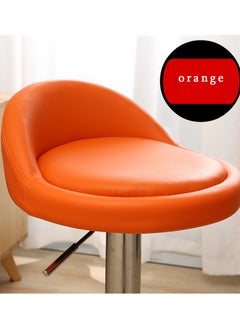 Golden Bar Stool PU Leather Bar Chairs Swivel Barstools Rolling Stool Vanity Chair Kitchen Counter Height Island Chairs Swivel Stool with Footrest for Home Office Studio Shop SPA Salon  - Image 5