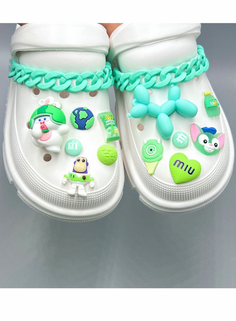 Excefore Shoe Decoration Charms 1 Set 3D Charm for Hole Hole Shoe Buckle Party Favors ​Mini Charm Bracelet Wristband Decoration for Men Women Kid  - Image 4