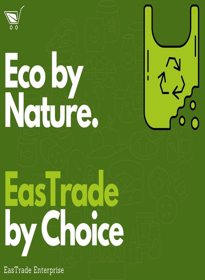 EasTrade GreenOFuture CPCB Certified Biodegradable Pouch Packs without handle - Made of Corn Starch - (Size - 8 * 10, Pack of 500G, 100 pcs) - Image 3