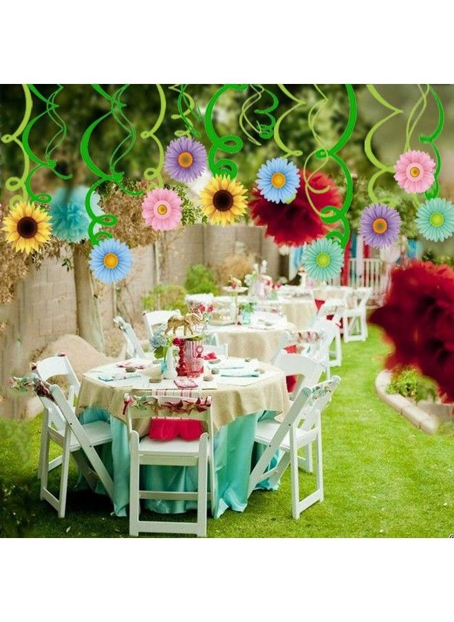 Wishlife - 30Ct Autume Summer Spring Sun Flowers Hanging Swirl Decorationsthemed Birthday Partyparty Suppliesceiling Decorations For Girlsboyskids Bedroomclassroombaby Shower - Image 1