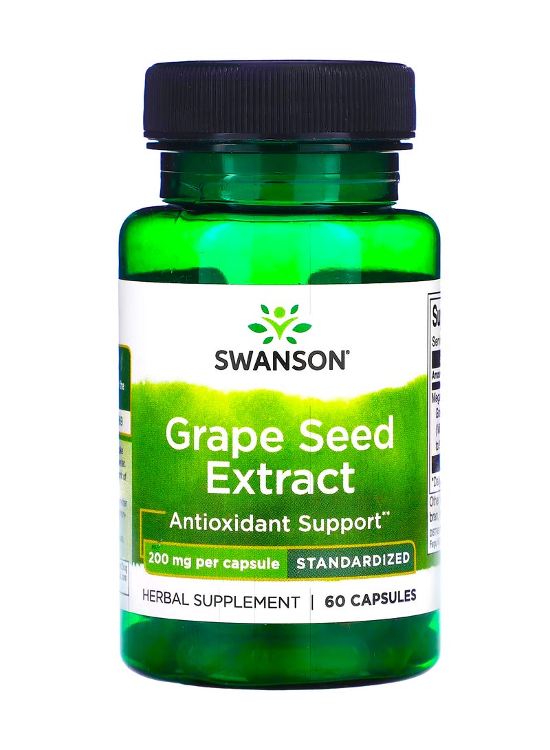سوانسون مستخلص بذور العنب  200 ملجم  60 كبسولة