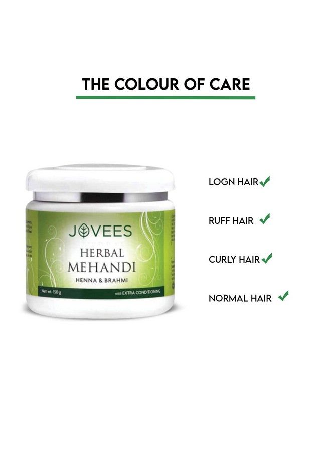 Jovees Herbal Mehandi/Henna Powder | With Amla, Shikakai & Brahmi Powder | For Extra Conditioning | Control Hair Fall & Repairs Damaged Hair | 75g (Pack of 2) - Image 4