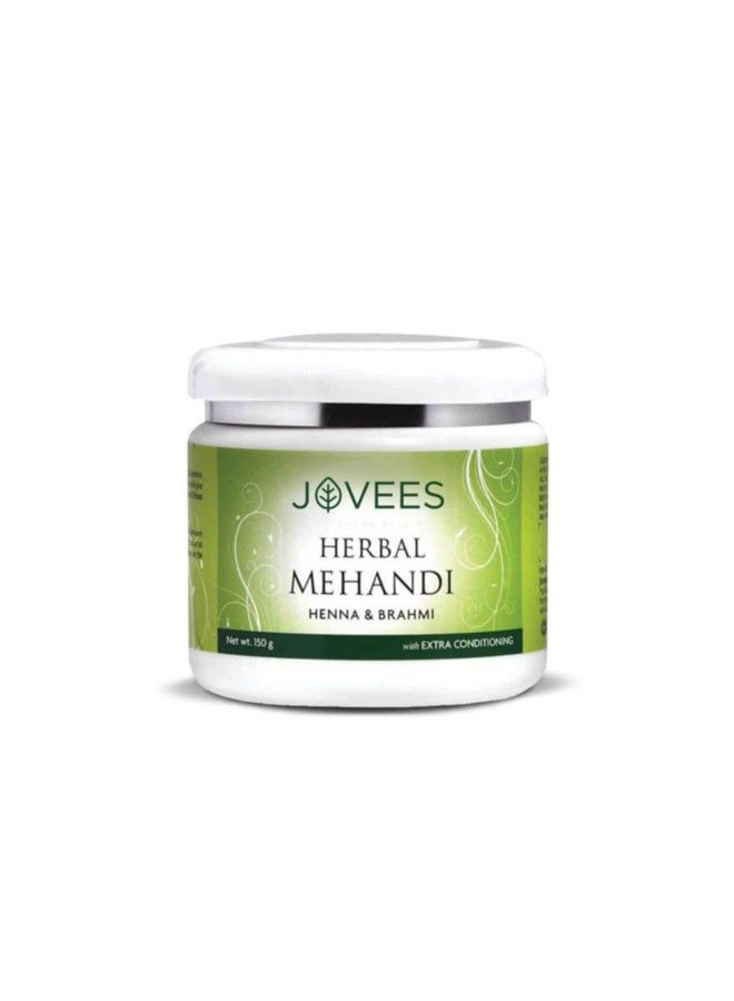 Jovees Herbal Mehandi/Henna Powder | With Amla, Shikakai & Brahmi Powder | For Extra Conditioning | Control Hair Fall & Repairs Damaged Hair | 75g (Pack of 2) - Image 1