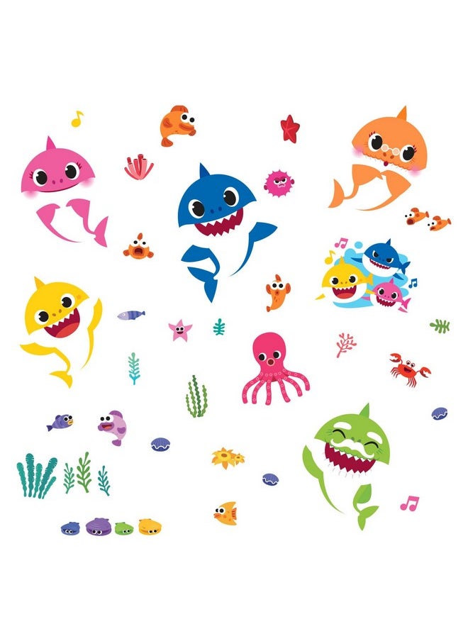 RoomMates - Rmk4303Scs Baby Shark Peel And Stick Wall Decals - Image 1