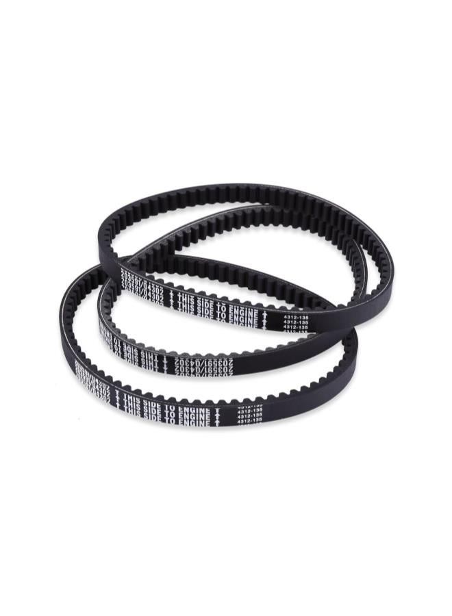 silvercnc Drive Clutch Belt,Rubber Go Kart Engine Drive Belt for Yerf-Dog Go Karts 203591-Q43203W(Pack of 3)  - Image 2