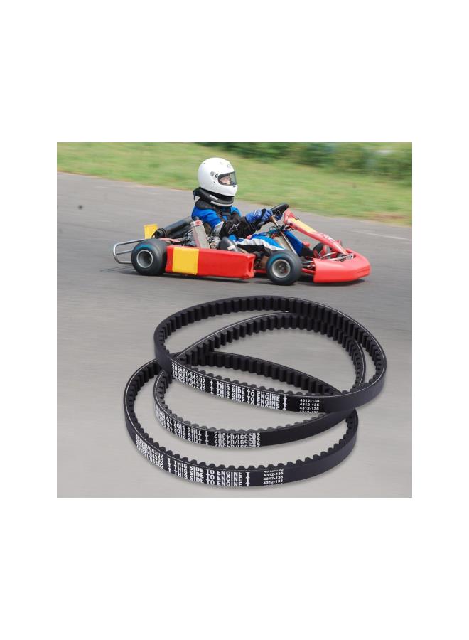 silvercnc Drive Clutch Belt,Rubber Go Kart Engine Drive Belt for Yerf-Dog Go Karts 203591-Q43203W(Pack of 3)  - Image 1