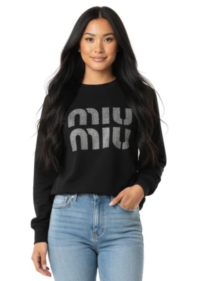 مياو مياو سويت شيرت نسائي بتصميم فريد – قماش قطني ناعم وإطلالة Minimal راقية #00192 - Image 1