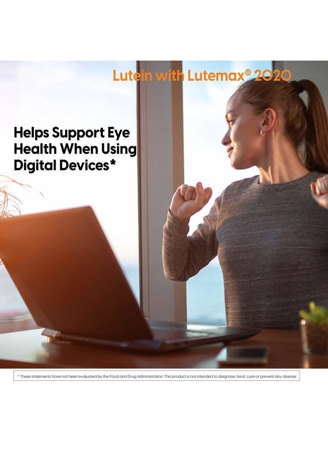 Doctor's BEST Doctor's Best Lutein, 20 mg, Supports Eye Health & Performance, Non-GMO, Gluten Free 180 Softgels  - Image 3