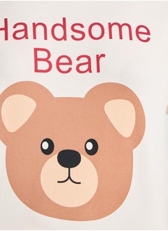 Styli Bear Print T-Shirt & Pyjama Set  - Image 3