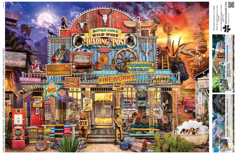 Buffalo Games - Jeff Haynie - Wild West Trading Post - 1000 Piece Jigsaw Puzzle for Adults -Challenging Puzzle Perfect for Game Nights - Finished Size is 26.75 x 19.75 - Image 5