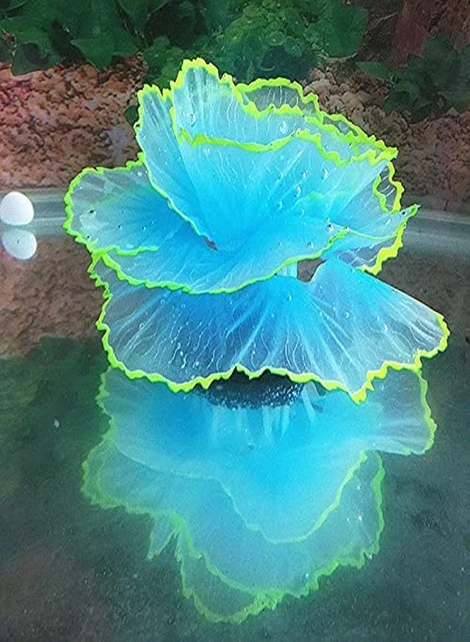 Norgail Aquarium Fish Tank Ornament Glowing Silicone Aquarium Ornaments Artificial Simulation Strip Coral Plant Decorations Landscape (Blue) - Image 4
