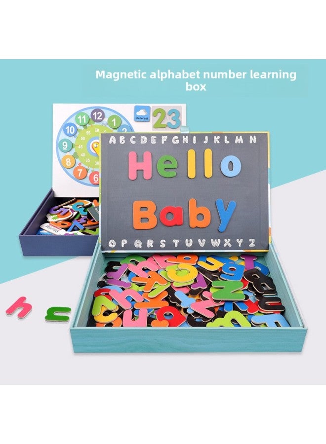 Xiaohou Bird Number Letter Magnetic Spelling Date Week Fruit Cognitive Clock Children's Toys Outlet-Color:XHN-Magnetic Spelling-Alphabet - Image 2