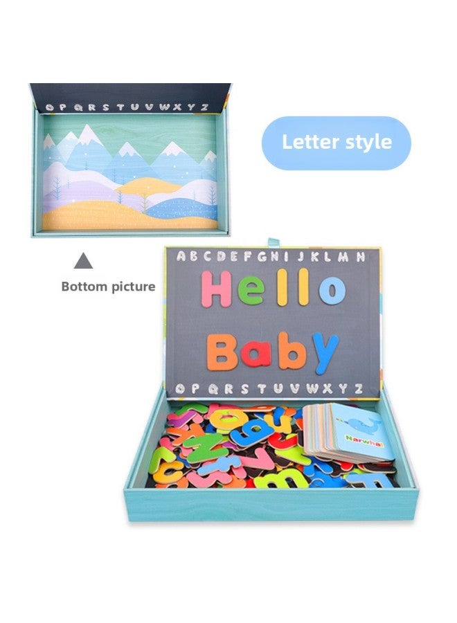 Xiaohou Bird Number Letter Magnetic Spelling Date Week Fruit Cognitive Clock Children's Toys Outlet-Color:XHN-Magnetic Spelling-Alphabet - Image 1