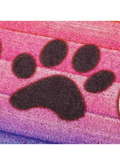 Generic 40*60cm Home Rainbow Series Entrance Door Mat Porch Dust-proof Wear-resistant Floor Mat Home Entrance Foot Mat Dog Paw Print (Rainbow)  - Image 5